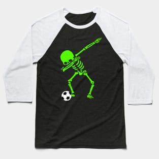 Halloween Dabbing Skeleton Soccer Ball T-Shirt Skeleton Dab Baseball T-Shirt